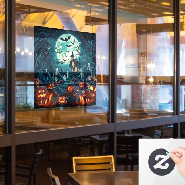 Halloween Window Cling (Restaurant Window)