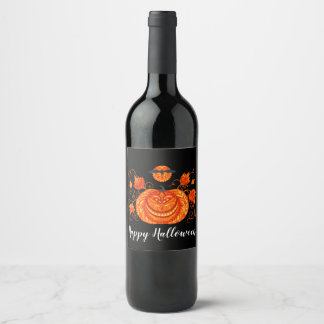 Halloween Wine Wine Label