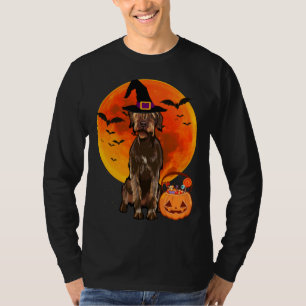Halloween Wirehaired Pointing Griffon Jack O Lante T-Shirt