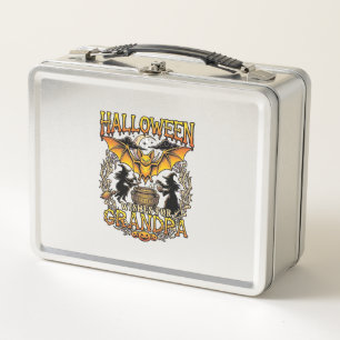 Halloween Wishes Grandpa Bat Witches Cauldron_1 Metal Lunch Box