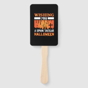Halloween Wishing You A Spooky Halloween Hand Fan