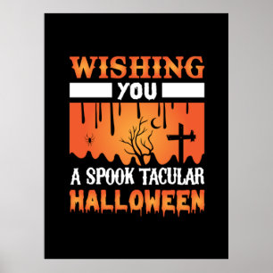 Halloween Wishing You A Spooky Halloween Poster
