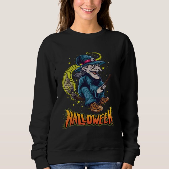 Halloween Witch  4 Sweatshirt (Front)