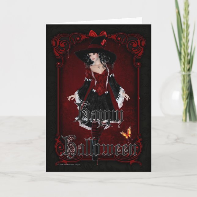 Halloween Witch 8 Happy Halloween Card (Front)