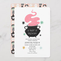 Halloween Witch A Baby Is Brewing Baby Shower