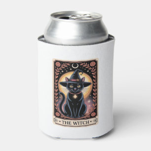 Halloween Witch Aesthetic Cat Lovers Gothic Tarot Can Cooler