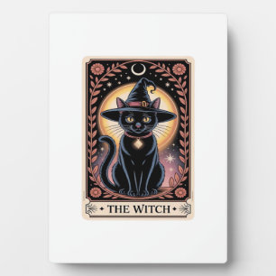 Halloween Witch Aesthetic Cat Lovers Gothic Tarot Plaque