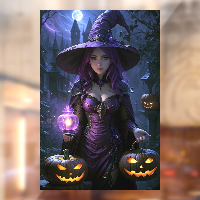 Halloween Witch and Jack-O-Lanterns (Sheet 2)