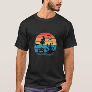 Halloween Witch And Pumpkin T-Shirt