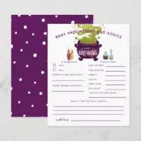 Halloween Witch Baby Predictions & Advice Card