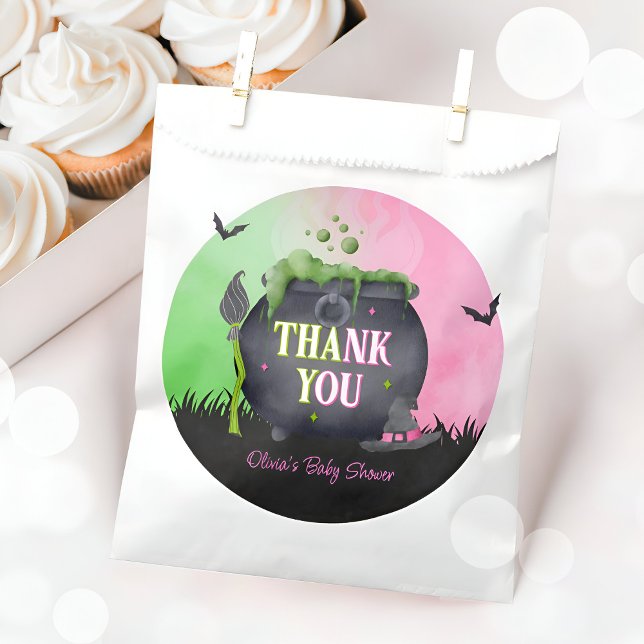 Halloween Witch Baby Shower Pink Favour Bags (Creator Uploaded)