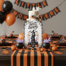 Halloween Witch Baby Shower - Triplets Are Brewing