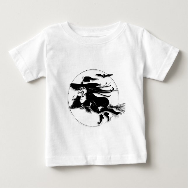Halloween Witch Baby T-Shirt (Front)