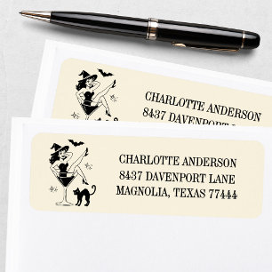 Halloween Witch Bachelorette Return Address