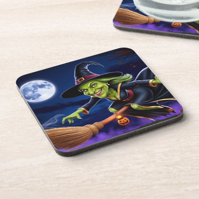 Halloween/Witch Beverage Coaster (Left Side)