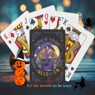 Halloween Witch Birthday party Playing Cards