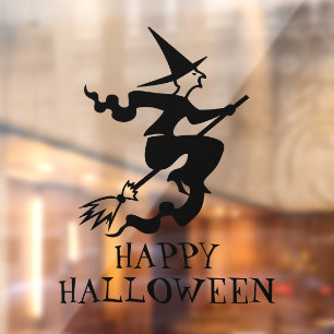 Halloween witch black custom text decorations