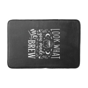 Halloween Witch Brew Funny Potion Design_1 Bath Mat
