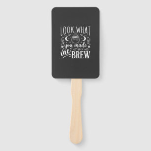 Halloween Witch Brew Funny Potion Design_1 Hand Fan