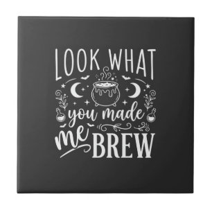 Halloween Witch Brew Funny Potion Design_1 Tile