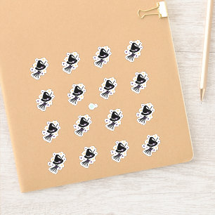 Halloween Witch Broom Planner Stickers