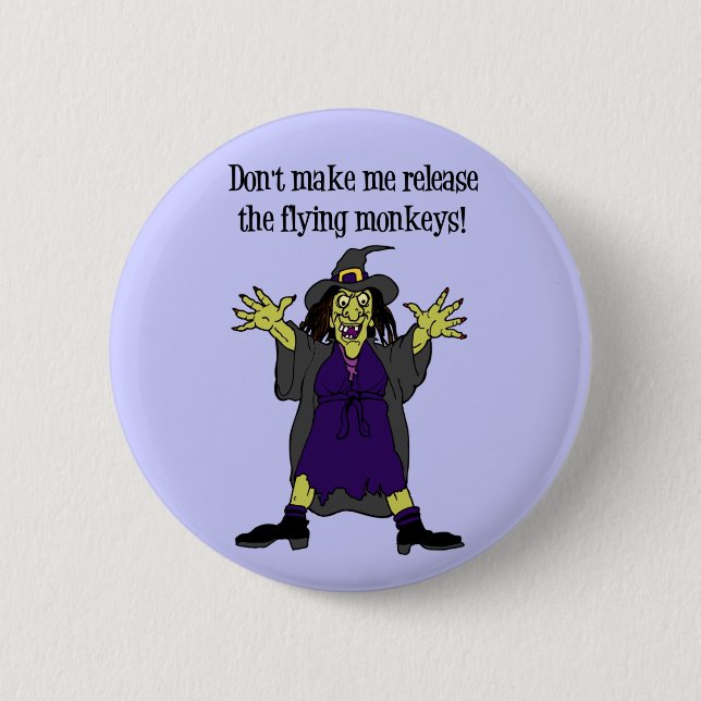 Halloween Witch button (Front)