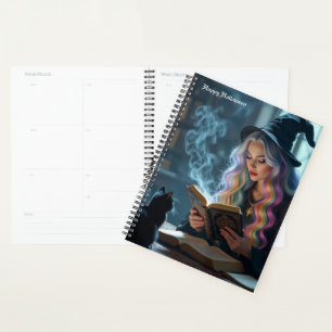 Halloween Witch Calendar Planner