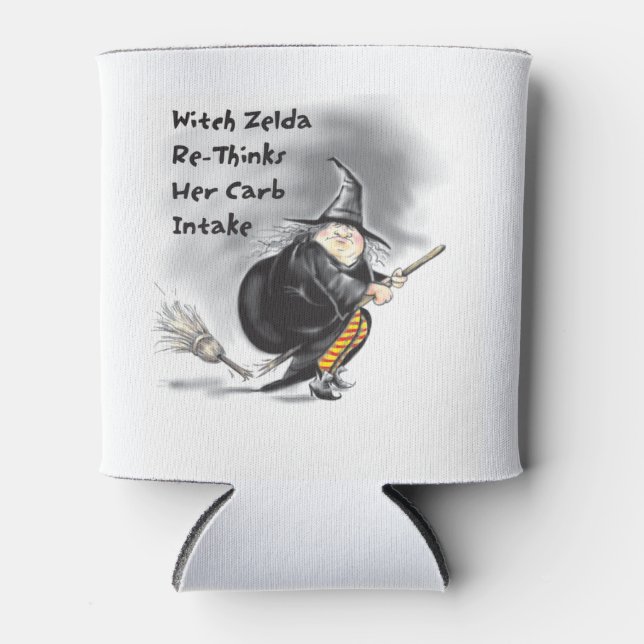 Halloween Witch Can Cooler (Front)