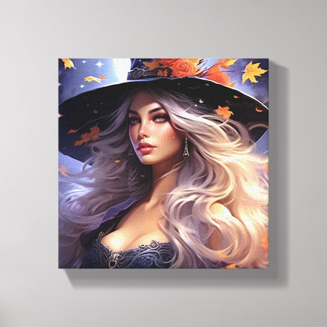 Halloween Witch Canvas Print (Front)