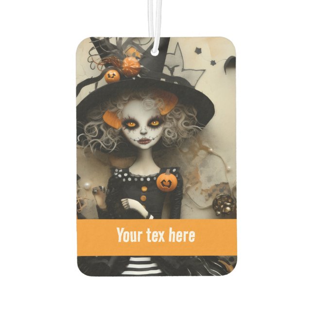 Halloween Witch Car Air Freshener (Back)