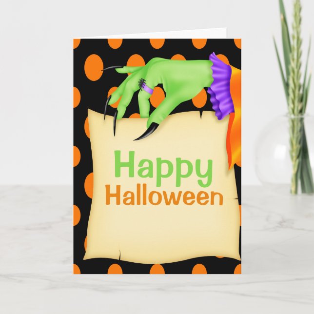 Halloween Witch Card (Front)