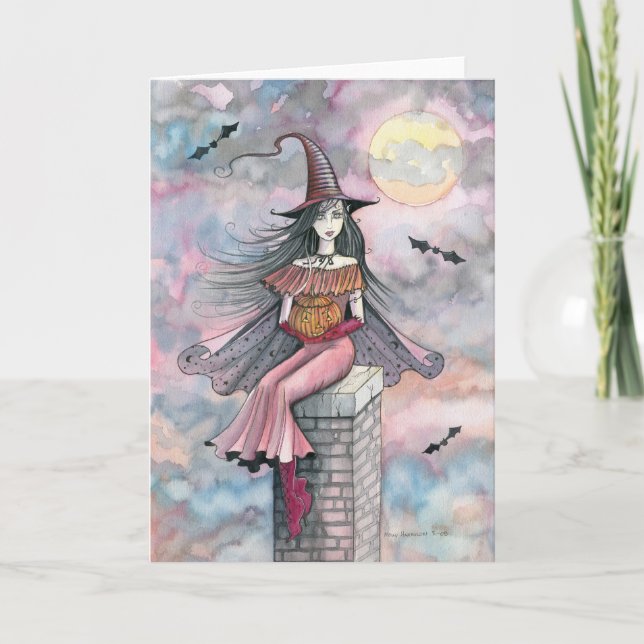 Halloween Witch Card by Molly Harrison (Front)