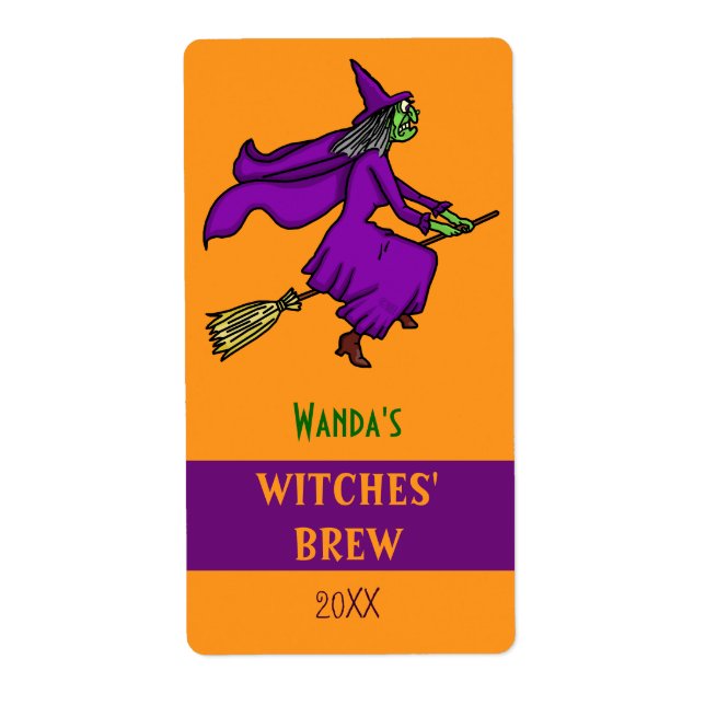 Halloween Witch Cartoon Witches Brew Custom (Front)