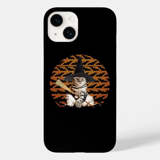 Halloween Witch Cat Case-Mate iPhone Case (Back)