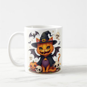 Halloween Witch Cat Mug