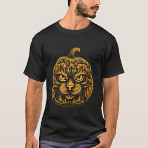Halloween Witch Cat Pumpkin Cute Moon Jack-O-Lante T-Shirt