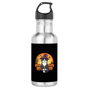 Halloween Witch Cat Pumpkin Moon Design_1 532 Ml Water Bottle