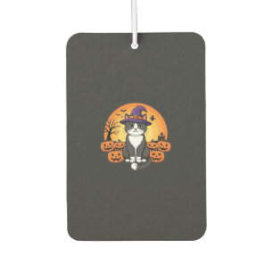 Halloween Witch Cat Pumpkin Moon Design_1 Car Air Freshener