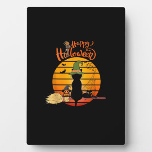 Halloween witch cat Pumpkin Skeleton Bat Scary  Plaque