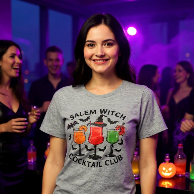 Halloween Witch Cocktail Club Drinks  Tri-Blend Shirt (Creator Uploaded)