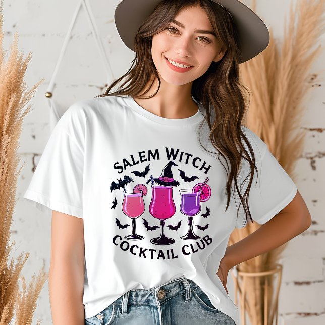 Halloween Witch Cocktail Club Drinks  Tri-Blend Shirt (Creator Uploaded)