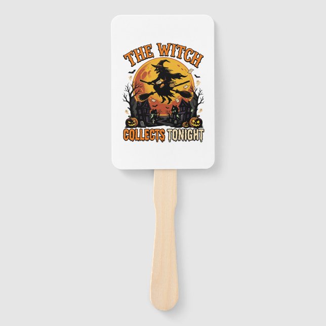 Halloween Witch Collection Humour Hand Fan (Front)