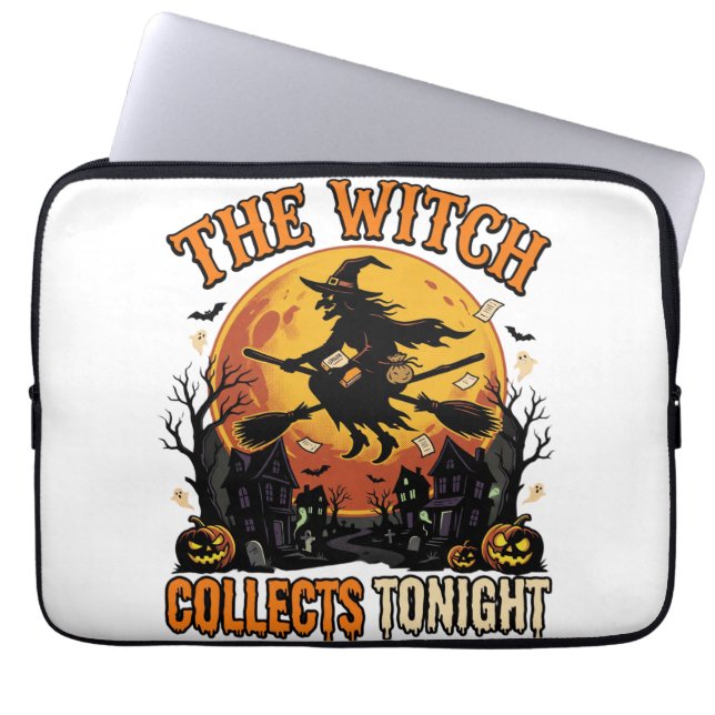 Halloween Witch Collection Humour Laptop Sleeve (Front)