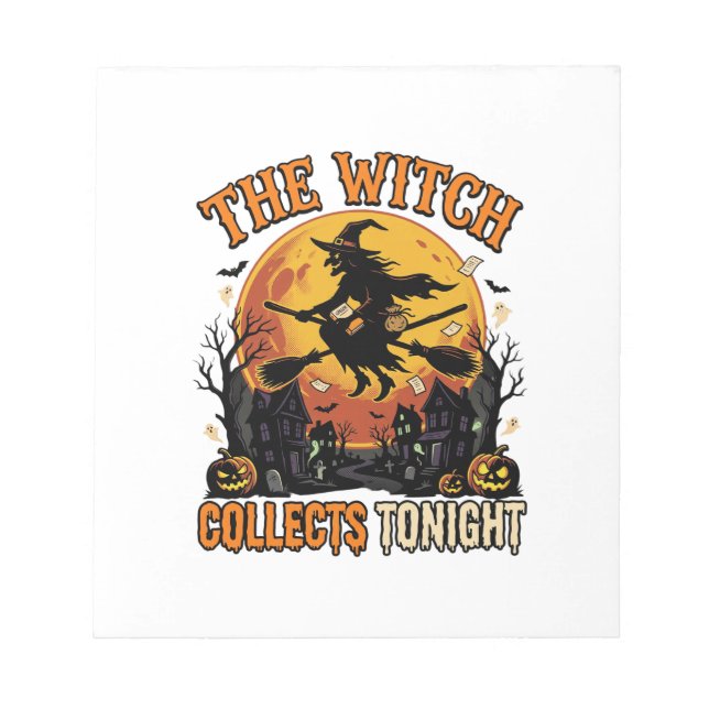 Halloween Witch Collection Humour Notepad (Front)