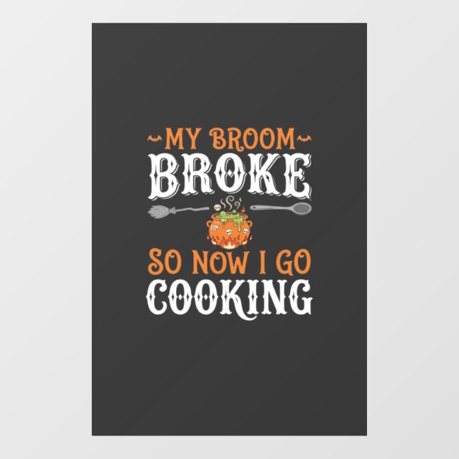 Halloween Witch Cooking Broom Broke Design_1 (Sheet)