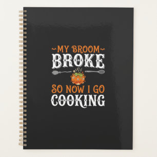 Halloween Witch Cooking Broom Broke Design_1 Planner