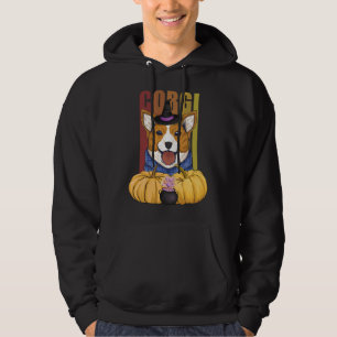 Halloween Witch Corgi Costume Pumpkin Dog Corgi O Hoodie