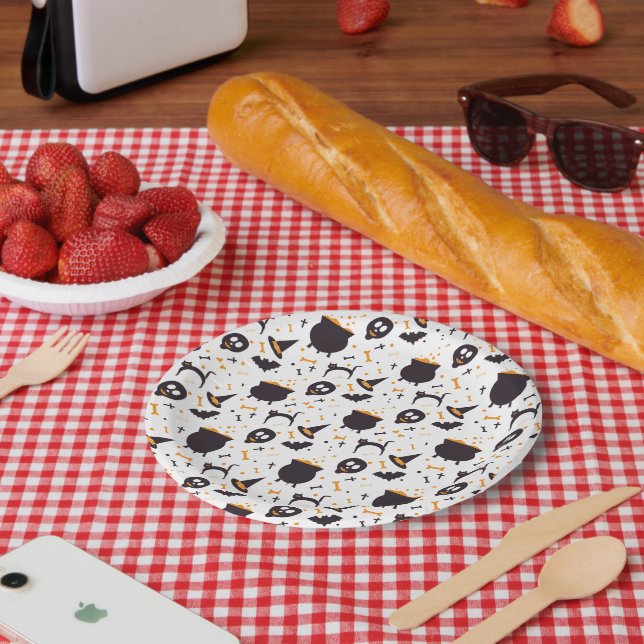 Halloween Witch Craft Paper Plate (Picnic)