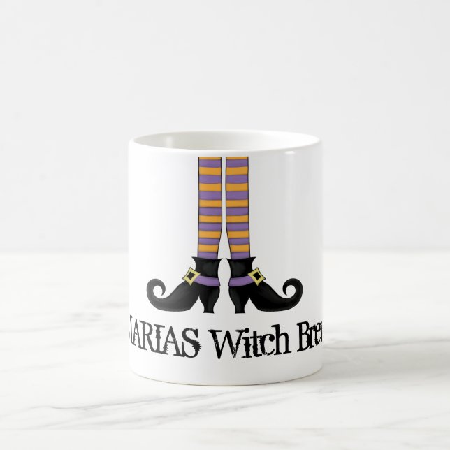 Halloween Witch Cute Simple Whimsical Shoes Coffee Mug (Center)