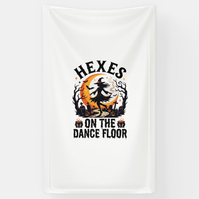 Halloween Witch Dance Night Banner (Vertical)